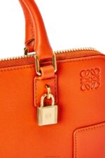 Loewe Women Amazona Pouch in nappa calfskin 206XF283 Orange - Image 8