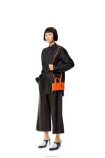Loewe Women Amazona Pouch in nappa calfskin 206XF283 Orange - Image 9