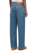 Loewe Women Anagram baggy jeans in denim 206XF1174 Jeans Blue - Image 3