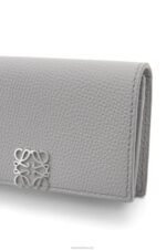 Loewe Women Anagram business cardholder 206XF1320 Pearl Grey - Image 5