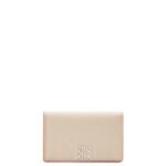 Loewe Women Anagram business cardholder in pebble grain calfskin 206XF1349 Light Ghost