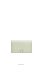 Loewe Women Anagram business cardholder in pebble grain calfskin 206XF1350 Light Celadon