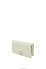 Loewe Women Anagram business cardholder in pebble grain calfskin 206XF1350 Light Celadon - Image 3