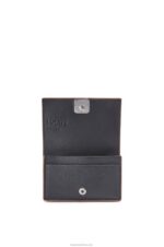 Loewe Women Anagram business cardholder in pebble grain calfskin 206XF1352 Black - Image 2