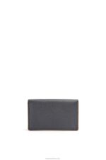 Loewe Women Anagram business cardholder in pebble grain calfskin 206XF1352 Black - Image 4