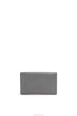 Loewe Women Anagram business cardholder in pebble grain calfskin 206XF1374 Asphalt Grey - Image 4