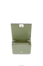 Loewe Women Anagram compact flap wallet in pebble grain calfskin 206XF1248 Rosemary - Image 4