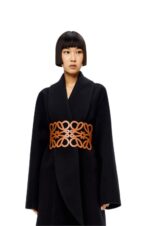Loewe Women Anagram cut out belt in calfskin 206XF1155 Tan - Image 2