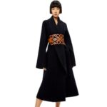 Loewe Women Anagram cut out belt in calfskin 206XF1155 Tan