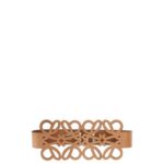 Loewe Women Anagram cut out belt in calfskin 206XF1156 Warm Desert