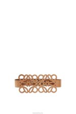 Loewe Women Anagram cut out belt in calfskin 206XF1156 Warm Desert