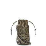 Loewe Women Anagram cut-out pocket in classic calfskin and nappa 206XF551 Tea Dust Glaze