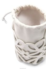 Loewe Women Anagram cut-out pocket in classic calfskin and nappa 206XF552 White Glaze - Image 4