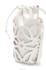 Loewe Women Anagram cut-out pocket in classic calfskin and nappa 206XF552 White Glaze - Image 5