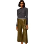 Loewe Women Anagram devore sweater in viscose 206XF1016 Black