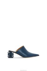 Loewe Women Anagram heel mule in calfskin 206XF763 Blue
