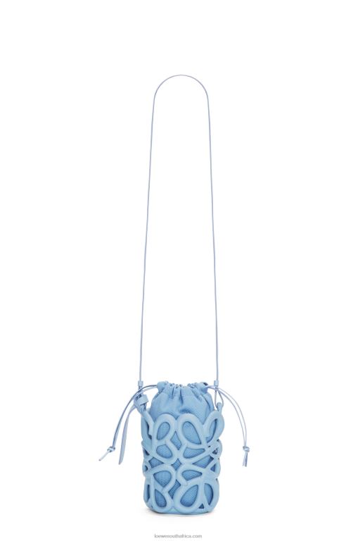 Loewe Women Anagram inflated pocket in light foam rubber 206XF576 Dusty Blue - Image 5