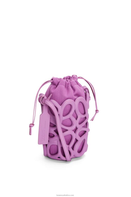 Loewe Women Anagram inflated pocket in light foam rubber 206XF577 Rockrose - Image 3