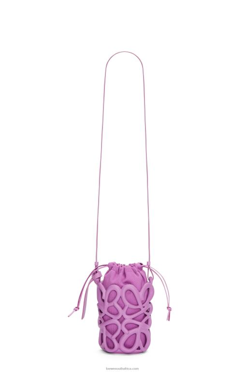 Loewe Women Anagram inflated pocket in light foam rubber 206XF577 Rockrose - Image 4