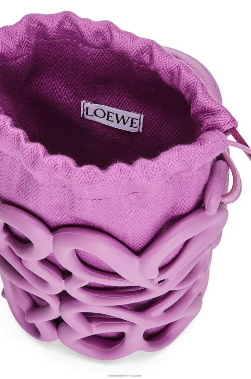 Loewe Women Anagram inflated pocket in light foam rubber 206XF577 Rockrose - Image 5