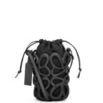 Loewe Women Anagram inflated pocket in light foam rubber 206XF578 Black