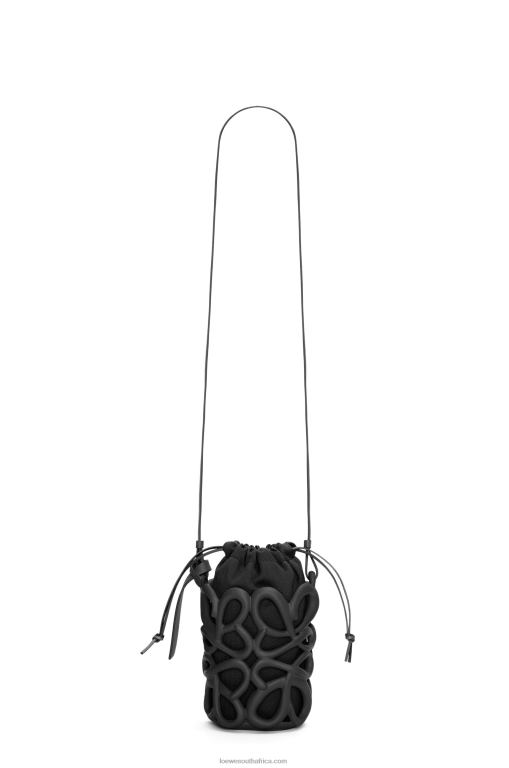 Loewe Women Anagram inflated pocket in light foam rubber 206XF578 Black - Image 5