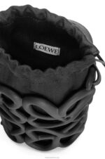 Loewe Women Anagram inflated pocket in light foam rubber 206XF578 Black - Image 6
