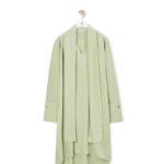 Loewe Women Anagram lavaliere dress in silk 206XF1101 Pale Green