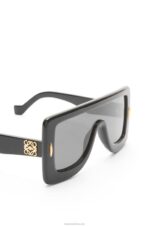 Loewe Women Anagram mask sunglasses in acetate 206XF1474 Black - Image 5