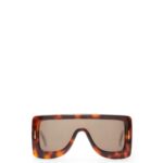 Loewe Women Anagram mask sunglasses in acetate 206XF1490 Havana