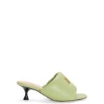 Loewe Women Anagram padded mule in lambskin 206XF754 Pale Green