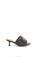 Loewe Women Anagram padded mule in lambskin 206XF755 Black
