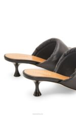 Loewe Women Anagram padded mule in lambskin 206XF755 Black - Image 4