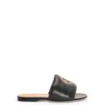 Loewe Women Anagram padded slide in lambskin 206XF685 Black