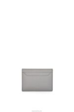 Loewe Women Anagram plain cardholder in pebble grain calfskin 206XF1322 Pearl Grey - Image 3