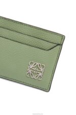 Loewe Women Anagram plain cardholder in pebble grain calfskin 206XF1355 Rosemary - Image 4