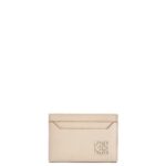 Loewe Women Anagram plain cardholder in pebble grain calfskin 206XF1356 Light Ghost