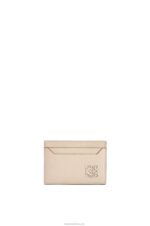 Loewe Women Anagram plain cardholder in pebble grain calfskin 206XF1356 Light Ghost