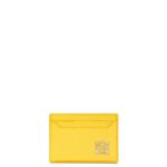 Loewe Women Anagram plain cardholder in pebble grain calfskin 206XF1402 Lemon