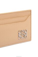 Loewe Women Anagram plain cardholder in pebble grain calfskin 206XF1403 Nude - Image 4