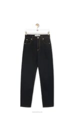 Loewe Women Anagram pocket tapered jeans in denim 206XF1198 Black - Image 5