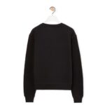 Loewe Women Anagram regular fit sweatshirt in cotton 206XF838 Black