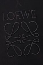 Loewe Women Anagram regular fit sweatshirt in cotton 206XF838 Black - Image 3