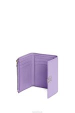 Loewe Women Anagram small vertical wallet in pebble grain calfskin 206XF1237 Light Mauve - Image 3