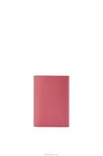 Loewe Women Anagram small vertical wallet in pebble grain calfskin 206XF1240 Plumrose - Image 4