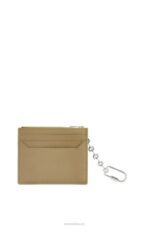 Loewe Women Anagram square cardholder in pebble grain calfskin with chain 206XF1367 Artichoke Green - Image 3
