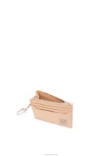 Loewe Women Anagram square cardholder in pebble grain calfskin with chain 206XF1368 Nude - Image 4