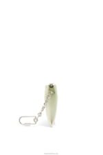 Loewe Women Anagram square cardholder in pebble grain calfskin with chain 206XF1417 Light Celadon - Image 2