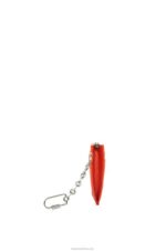 Loewe Women Anagram square key cardholder in pebble grain calfskin 206XF1324 Sunrise Orange - Image 2