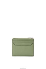 Loewe Women Anagram square zip cardholder in pebble grain calfskin 206XF1398 Rosemary - Image 2